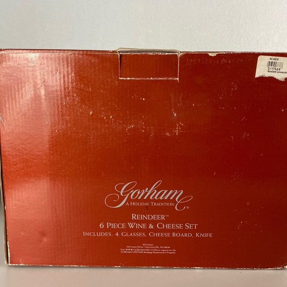 Gorham Wine Glasses and Cheese Set - Picture 8 of 8